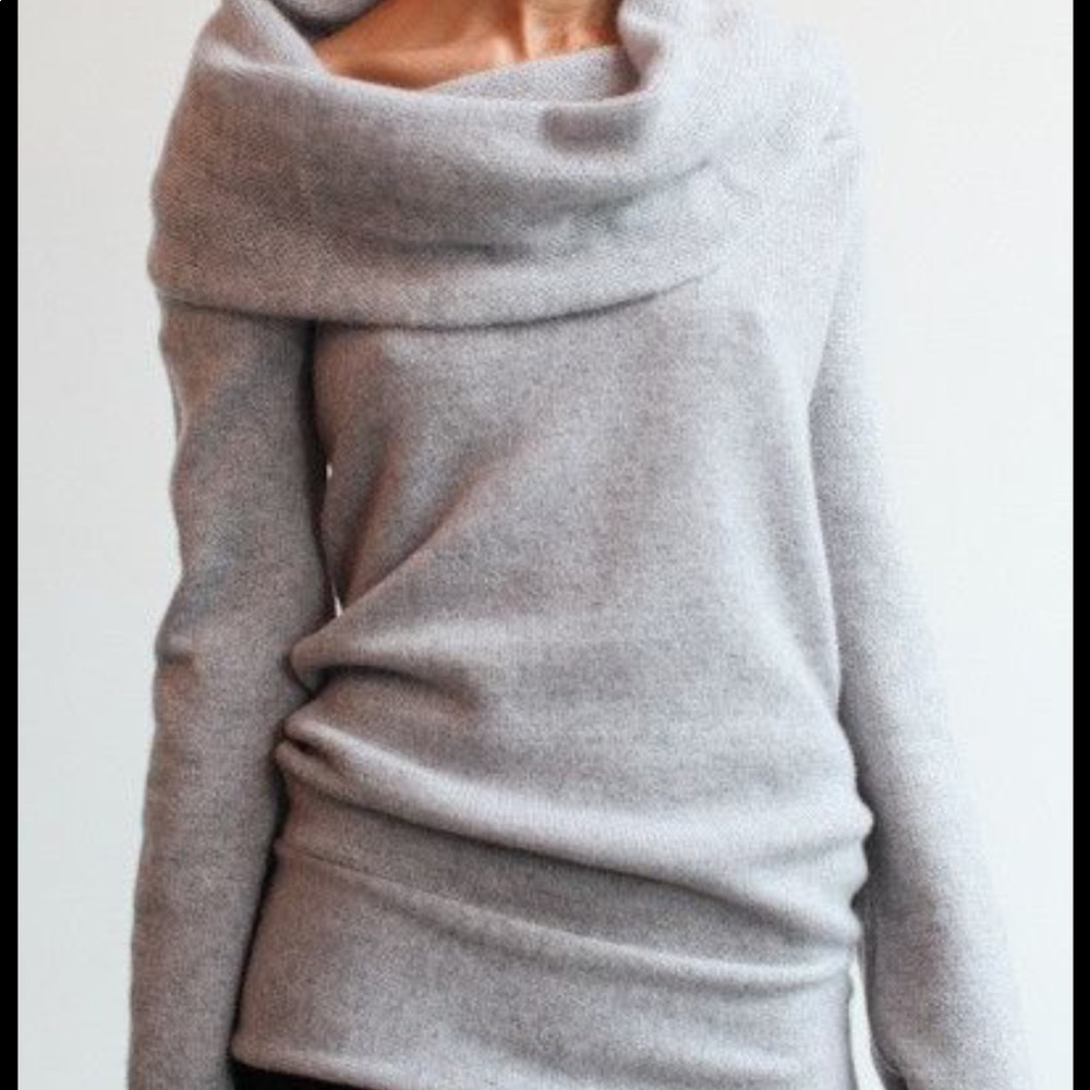 Grey off the shoulder sweater